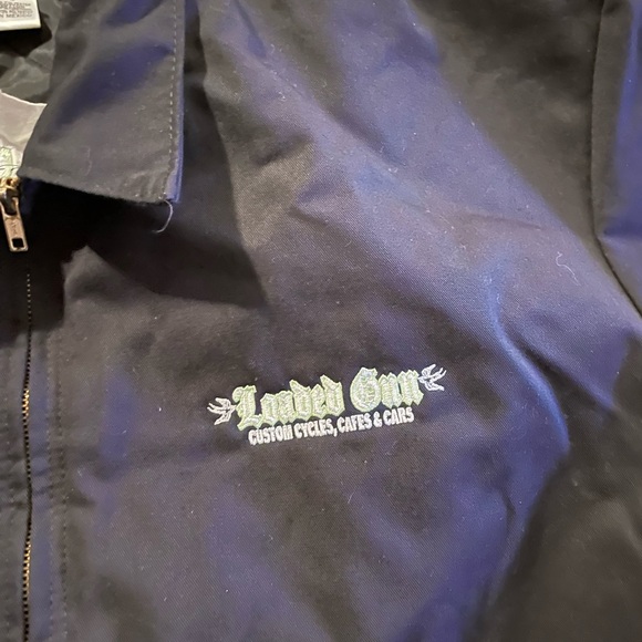 Loaded Gun Custom Cycles, Cafes and Cars UniWear Bomber Jacket Large - Picture 4 of 12